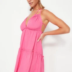 Trendyol Collection Kleid - Rosa - Basic Damen Kleider 379100416 -Deutschland Lady Echt Verkaufs-Shop 1226 org zoom