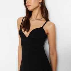 Trendyol Collection Kleid - Schwarz - A-Linie Damen Kleider 640493451 -Deutschland Lady Echt Verkaufs-Shop 17 org zoom