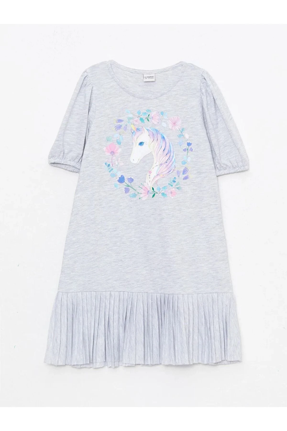 LC Waikiki Kleid - Grau - A-Linie 3 LC Waikiki Kleid - Grau - A-Linie