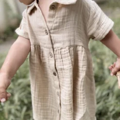 Cigit Kleid - Beige - Basic Kinder Kleider 735541849