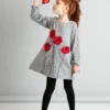 Mushi Kleid - Grau - A-Linie Kinder Kleider 46259919 -Deutschland Lady Echt Verkaufs-Shop 1 org zoom 1064