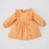 Defacto Kleid - Orange - A-Linie Kinder Kleider 372437601