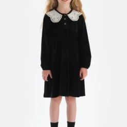 Dagi Kleid - Schwarz - A-Linie Kinder Kleider 376421495