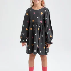 Defacto Kleid - Schwarz - A-Linie Kinder Kleider 333427076 -Deutschland Lady Echt Verkaufs-Shop 1 org zoom 1131
