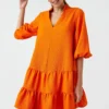 Koton Kleid - Orange - A-Linie