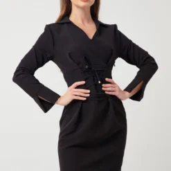 Lafaba Kleid - Schwarz - Basic Damen Kleider 410987210