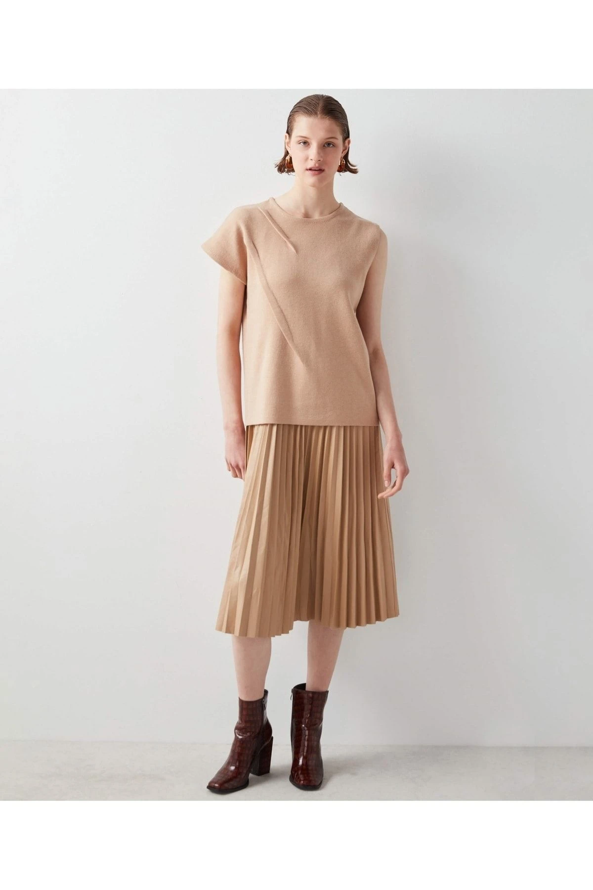 Ipekyol İpekyol Kleid - Braun - A-Linie Damen Kleider 346011567 3 Ipekyol İpekyol Kleid - Braun - A-Linie Damen Kleider 346011567