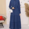 Modamorfo Kleid - Blau - A-Linie Damen Bekleidung 305214643 -Deutschland Lady Echt Verkaufs-Shop 1 org zoom 140
