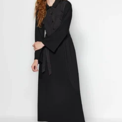 TRENDYOL MODEST Kleid - Schwarz - A-Linie Damen Kleider 738781141 -Deutschland Lady Echt Verkaufs-Shop 1 org zoom 166