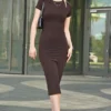 Madmext Kleid - Braun - Bodycon Damen Kleider 710862576