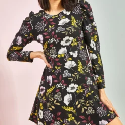 Bianco Lucci Kleid - Schwarz - A-Linie Damen Kleider 261692970