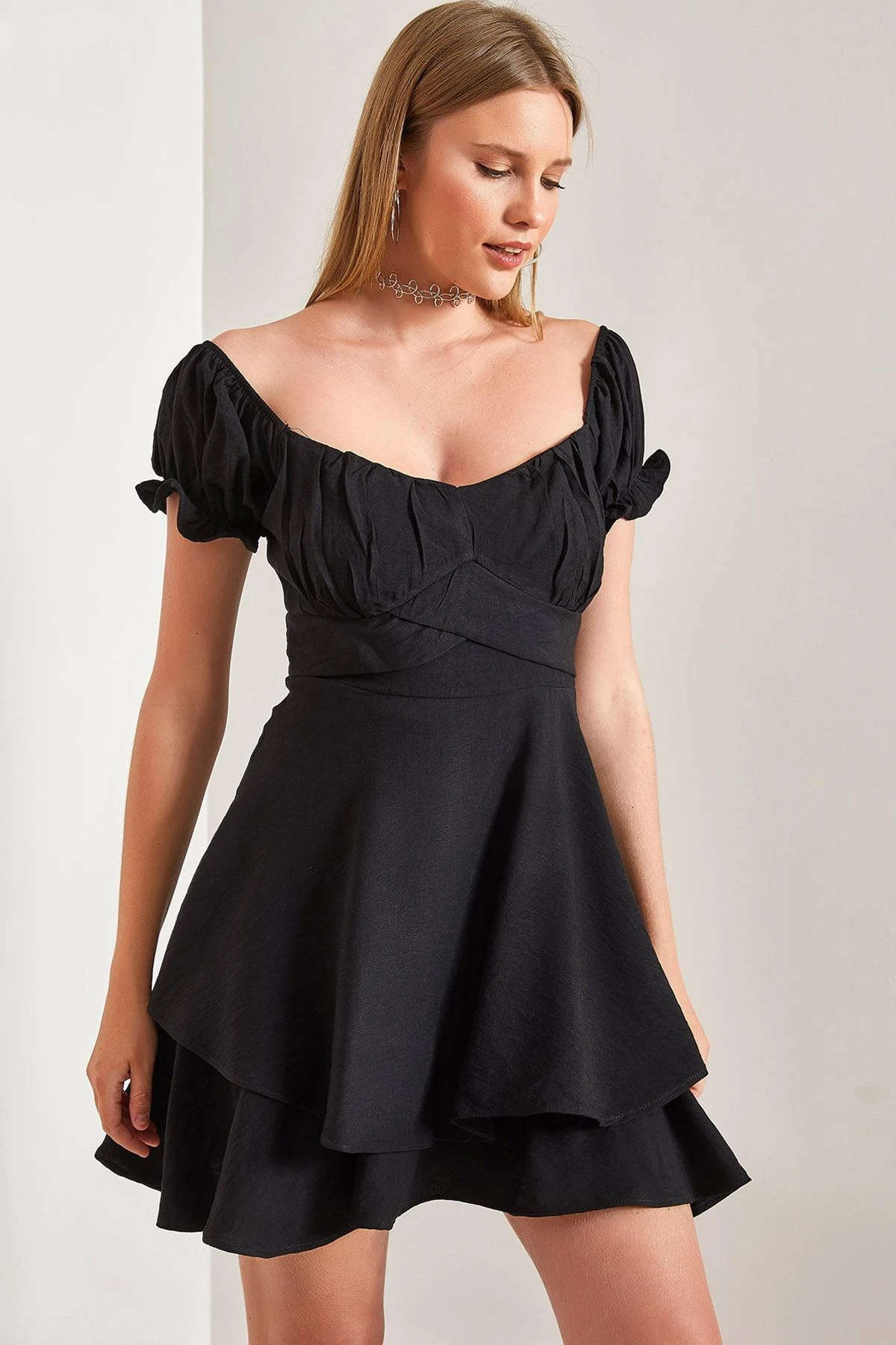 Bianco Lucci Kleid - Schwarz - A-Linie Damen Kleider 739064837 3 Bianco Lucci Kleid - Schwarz - A-Linie Damen Kleider 739064837