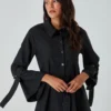 Mizalle Kleid - Schwarz - A-Linie Damen Kleider 347797613 -Deutschland Lady Echt Verkaufs-Shop 1 org zoom 314