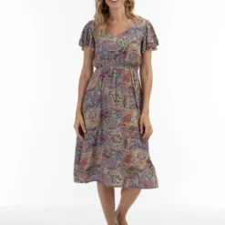 USHA Kleid - Dunkelblau - Basic Damen Kleider 682974697