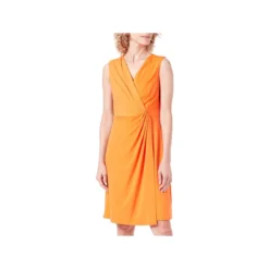 Comma Kleid - Orange - Basic Damen Kleider 731951642