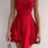 Bayansepeti Kleid - Rot - A-Linie Damen Bekleidung 251092552