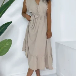 Modamorfo Kleid - Braun - A-Linie Damen Bekleidung 687195196 -Deutschland Lady Echt Verkaufs-Shop 1 org zoom 369