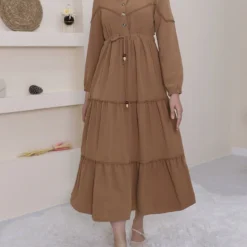 Modamorfo Kleid - Braun - A-Linie Damen Bekleidung 323430432 -Deutschland Lady Echt Verkaufs-Shop 1 org zoom 460