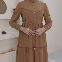 Modamorfo Kleid - Braun - A-Linie Damen Bekleidung 323430432 -Deutschland Lady Echt Verkaufs-Shop 1 org zoom 461