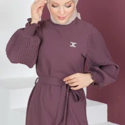 Tesettür Dünyası Kleid - Rosa - A-Linie Damen Kleider 734901549 -Deutschland Lady Echt Verkaufs-Shop 1 org zoom 510