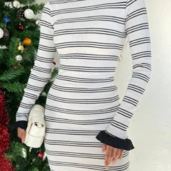 Modamorfo Kleid - Weiß - A-Linie -Deutschland Lady Echt Verkaufs-Shop 1 org zoom 520