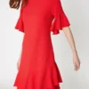 Koton Kleid - Rot - Gerüschter Saum Damen Kleider 4276503