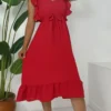 Modamorfo Kleid - Rot - A-Linie Damen Bekleidung 707060626 -Deutschland Lady Echt Verkaufs-Shop 1 org zoom 55