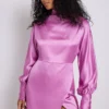 NA-KD Kleid - Rosa - Wickelschnitt Damen Kleider 736359906 -Deutschland Lady Echt Verkaufs-Shop 1 org zoom 568