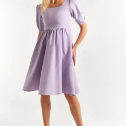 Armonika Kleid - Lila - A-Linie Damen Kleider 686057159