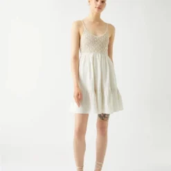 Koton Kleid - Beige - A-Linie Damen Kleider 740522932 -Deutschland Lady Echt Verkaufs-Shop 1 org zoom 615