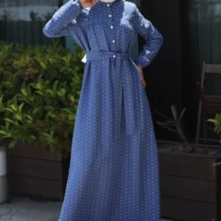 Modamihram Kleid - Blau - A-Linie Bekleidung Bekleidung 313759504