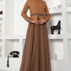 Modamihram Kleid - Braun - A-Linie Bekleidung Bekleidung 382210100