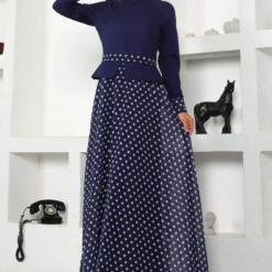 Modamihram Kleid - Dunkelblau - A-Linie Bekleidung Bekleidung 382215972