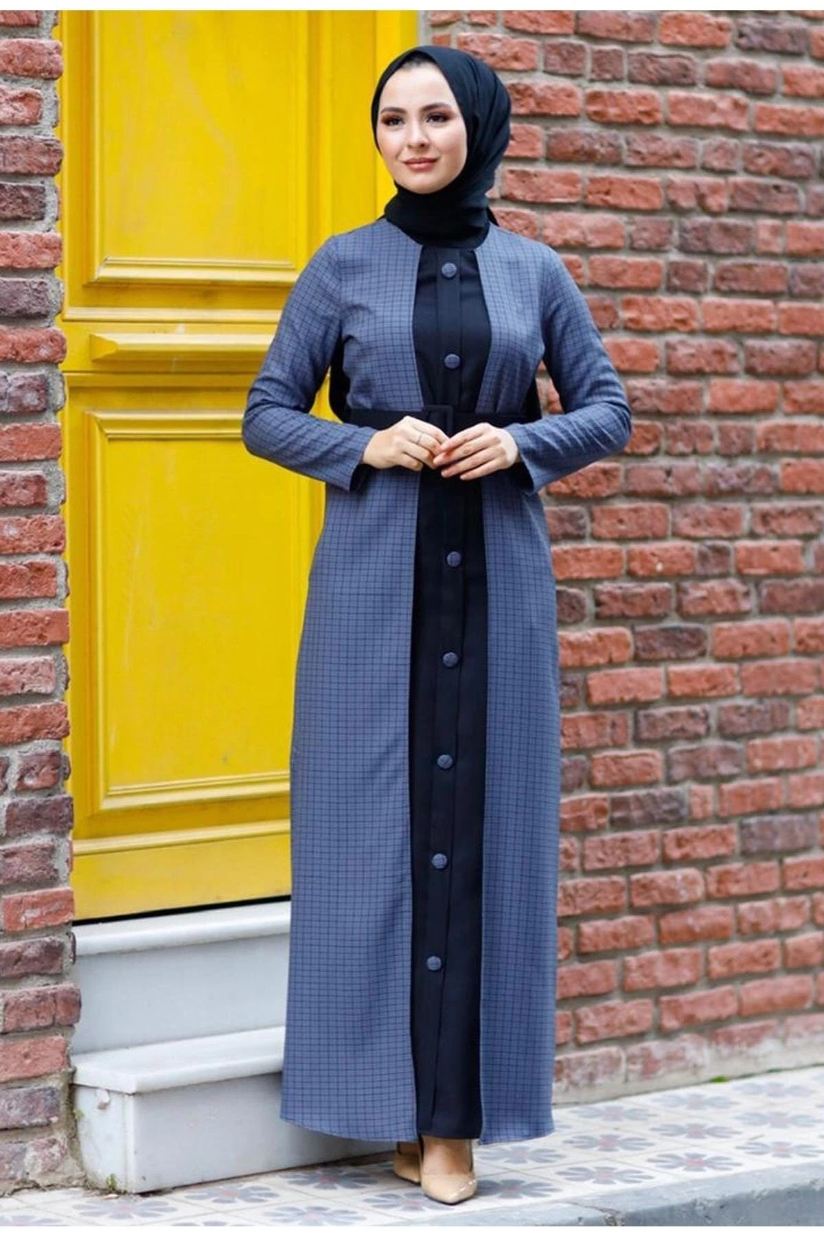 Modamihram Kleid - Grau - A-Linie Bekleidung Bekleidung 82263603 3 Modamihram Kleid - Grau - A-Linie Bekleidung Bekleidung 82263603