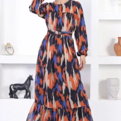 Modamihram Kleid - Orange - A-Linie