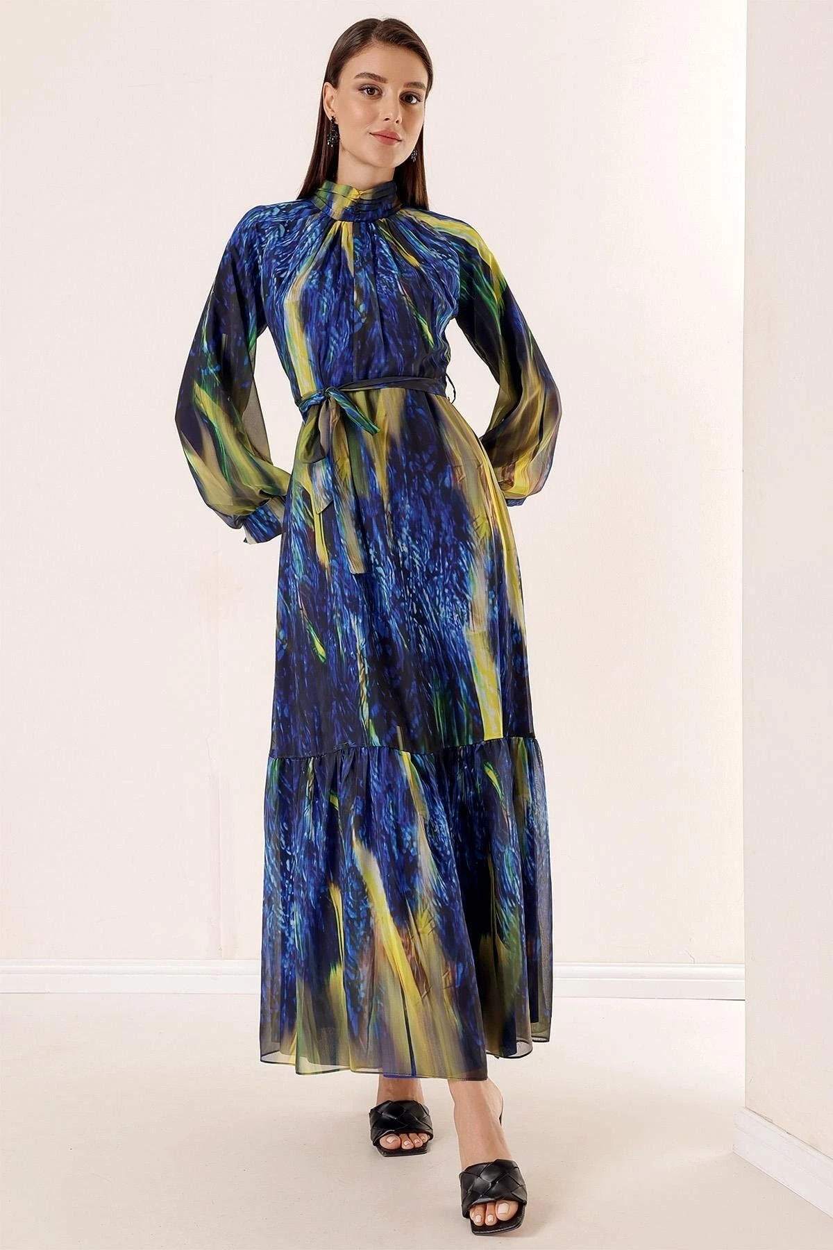 By Saygı Kleid - Dunkelblau - A-Linie Bekleidung Kleider 732066865 3 By Saygı Kleid - Dunkelblau - A-Linie Bekleidung Kleider 732066865