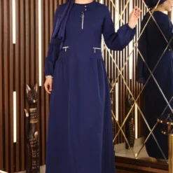 Modamihram Kleid - Dunkelblau - A-Linie Bekleidung Bekleidung 129171144