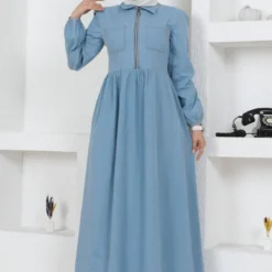 Modamihram Kleid - Dunkelblau - A-Linie Bekleidung Bekleidung 696688942