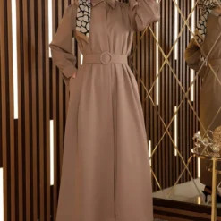 Modamihram Kleid - Braun - A-Linie Bekleidung Bekleidung 704384555