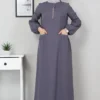 Modamihram Kleid - Grau - A-Linie 2 Modamihram Kleid - Grau - A-Linie -Deutschland Lady Echt Verkaufs-Shop 1 org zoom 724