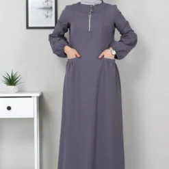 Modamihram Kleid - Grau - A-Linie