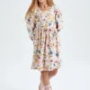Defacto Kleid - Mehrfarbig - A-Linie Kinder Kleider 329550995 -Deutschland Lady Echt Verkaufs-Shop 1 org zoom 732