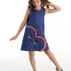 Denokids Kleid - Dunkelblau - Shift Kinder Kleider 81375040