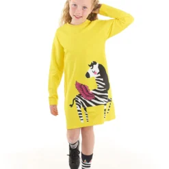 Mushi Kleid - Gelb - Basic Kinder Kleider 337289883