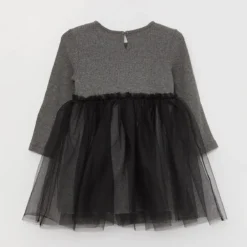 LC Waikiki Kleid - Grau - A-Linie Kinder Kleider 752767429 -Deutschland Lady Echt Verkaufs-Shop 1 org zoom 790