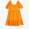 Koton Kleid - Orange - A-Linie Kinder Kleider 691048481 -Deutschland Lady Echt Verkaufs-Shop 1 org zoom 814