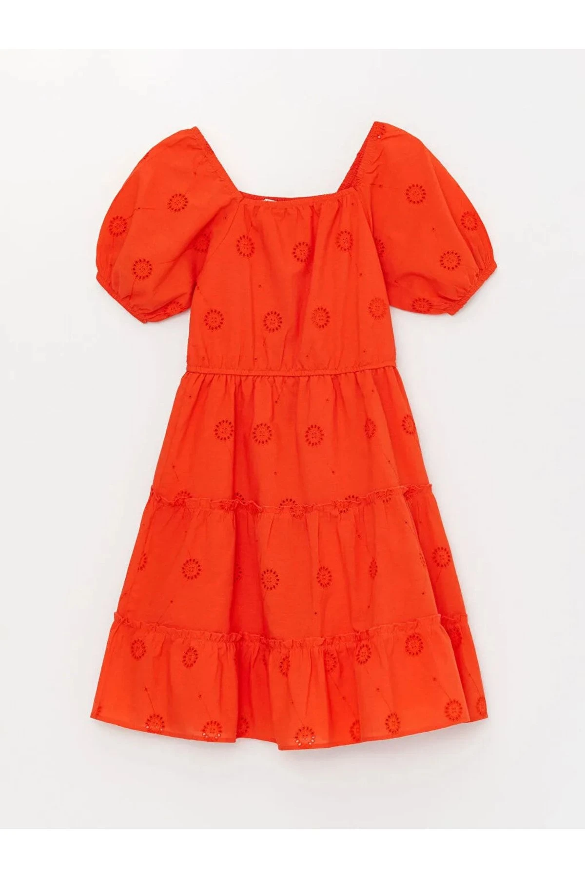 LC Waikiki Kleid - Orange - A-Linie Kinder Kleider 697383833 3 LC Waikiki Kleid - Orange - A-Linie Kinder Kleider 697383833