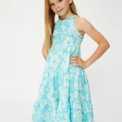 Koton Kleid - Blau - A-Linie Kinder Kleider 706497542 -Deutschland Lady Echt Verkaufs-Shop 1 org zoom 918