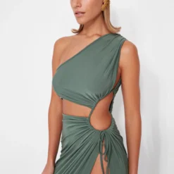 Trendyol Collection Kleid - Khaki - Bodycon Damen Kleider 408098639 -Deutschland Lady Echt Verkaufs-Shop 248 org zoom