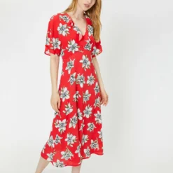 Koton Kleid - Rot - A-Linie Damen Kleider 5923627 -Deutschland Lady Echt Verkaufs-Shop 2 org zoom 1016